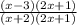 \frac{(x-3)(2x+1)}{(x+2)(2x+1)}
