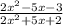 \frac{2x^2-5x-3}{2x^2+5x+2}