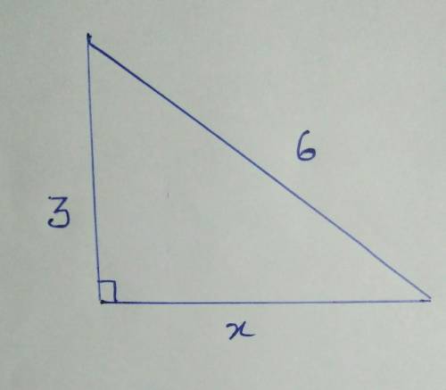 Find the value of x in the triangle shown below​