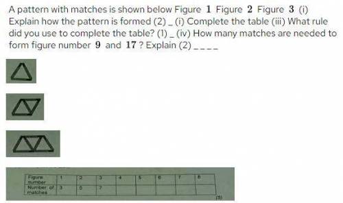 How many matches are needed to form figure number 9 and 17? explain​