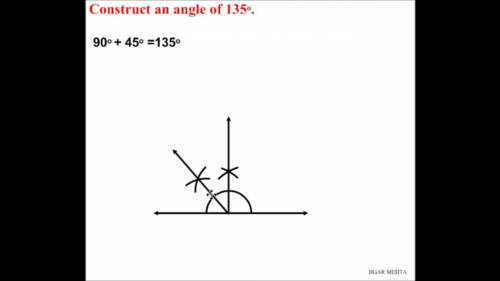 Construct a 135° Angle

Now, provide the step - by - step instructions that you devised to create yo