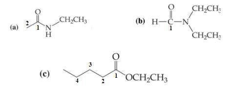Provide the IUPAC names for

the following structures
CH2CH3
w
CH2CH:
(b) H-C-N
CH.CH
H-EN
N
H
(c)
O