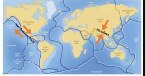 The map shows faults located near the Pacific and North American tectonic plates, including the San