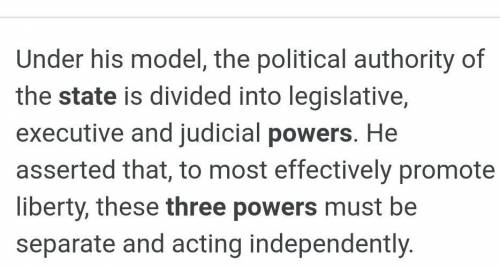One of the three powers, for purpose of governing the state comprise the​