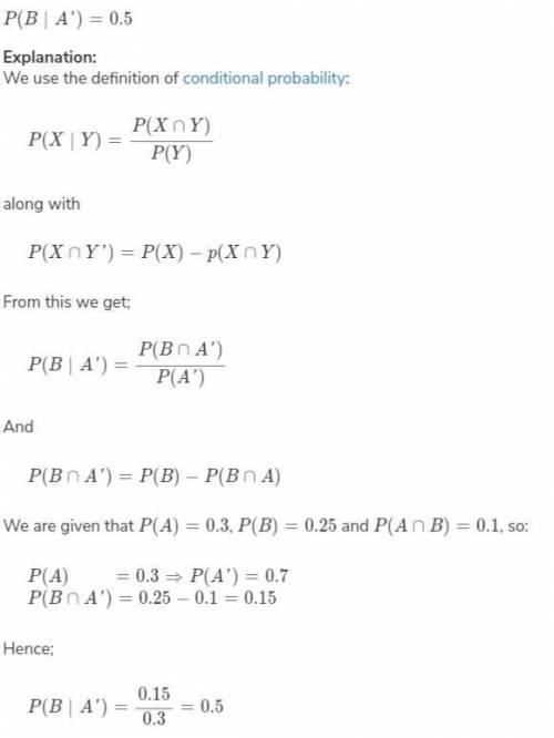 Urgent: Given P(A)=0.62, P(B)=0.3P and (A∩B)=0.256, find the value of P(A|B), rounding to the neares