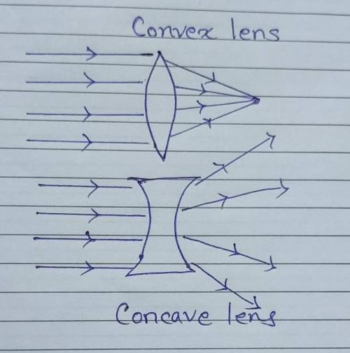 13. What type of lens bends light outwards and away from a point?
concave