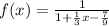 f(x) = \frac{1}{1 + \frac{1}{3}x - \frac{7}{9}}