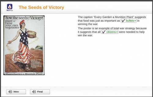 The caption “Every Garden a Munition Plant” suggests that food was just as important as

in winning