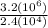 \frac{3.2(10^{6}) }{2.4(10^{4}) }
