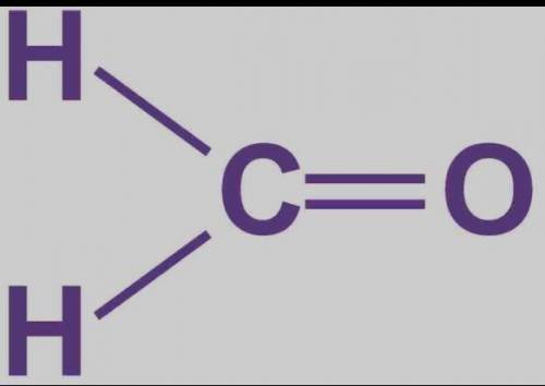 Methanal is the simplest aldehyde, with one carbon atom. Draw the structural model for methanal (usi