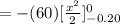 =-(60)[\frac{x^2}{2} ]^0_{-0.20}