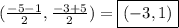 (\frac{-5-1}{2}, \frac{-3+5}{2})=\boxed{(-3,1)}