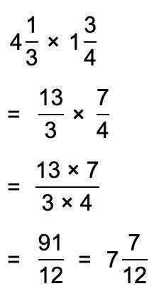Evaluate

413×134Give your answer as a mixed number.