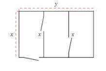 A farmer wants to build a rectangular pen and then divide it with two interior fences. The total are