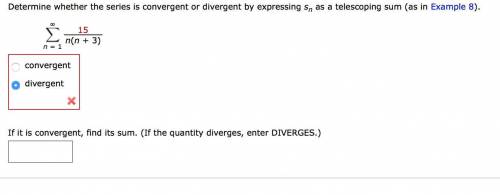 Determine whether the series is convergent or divergent by expressing sn as a telescoping sum (as in