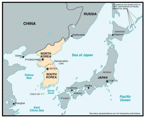 What three seas surround the Korean Peninsula?

A. Yangtze River, East China Sea, Yellow Sea
B. Sea