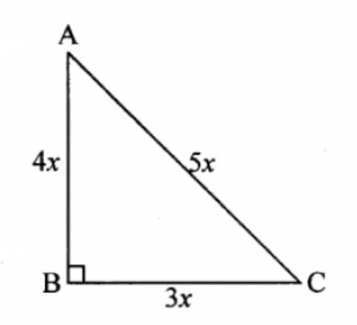 the lengths of the sides of a triangle are in as ratio 3:4:5., find the lengths of the sides of this