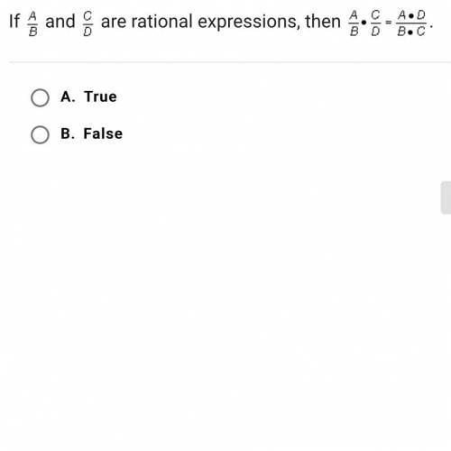 If and are rational expressions, then .