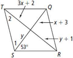What is the value of x  a 2 b 1 c 5 d 4  what is the value of y a 4 b 3 c 2 d 1