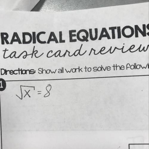 What is the radical equations