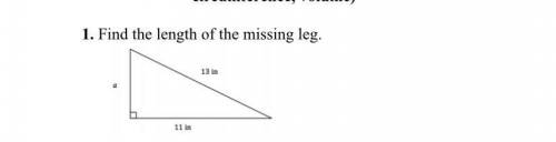 Find the length of the missing leg.