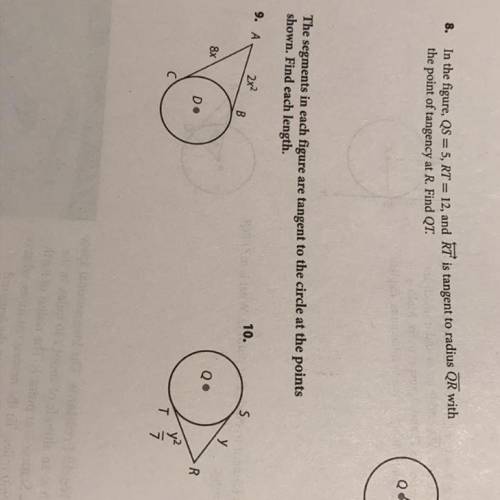I don't know how to answer number 9 and 10. Can someone please help me?