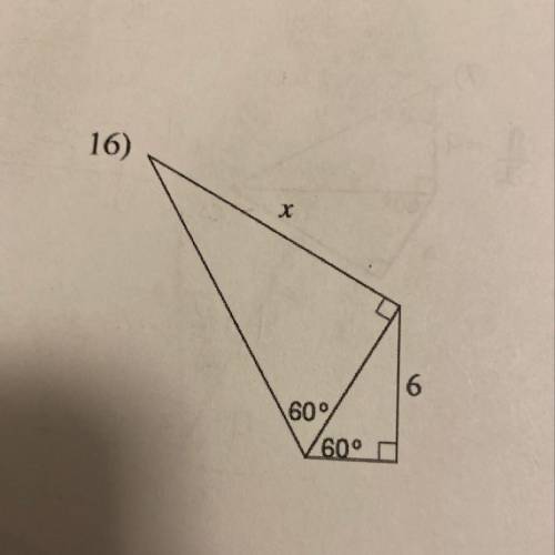 I’m not quite sure how to solve this 30 60 90 triangle problem, any help?
