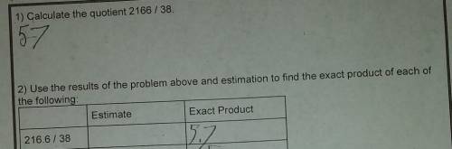 How do i find the estimate?216.6/38what is estimate...