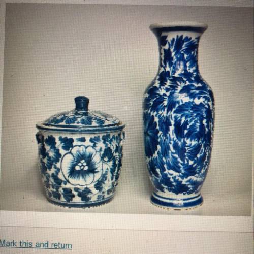 Please help timed test  The image shows Chinese pottery. How does this image explain cultural diffus