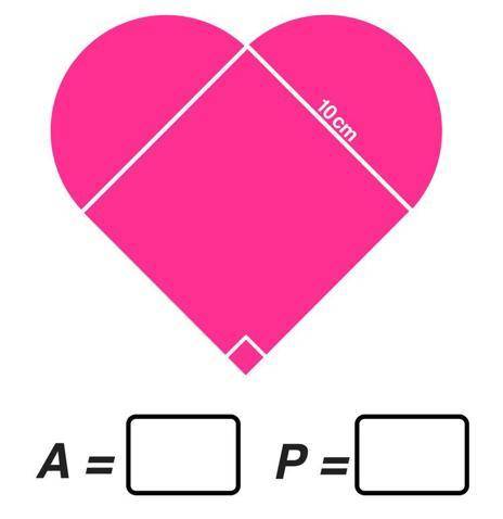 What is the area and perimeter of a heart