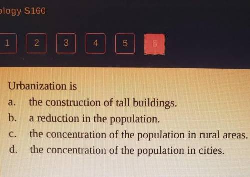PLSSSSS HELP TIMED QUIZZZZZ Urbanization is