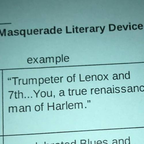 What kind of literary device is being used?