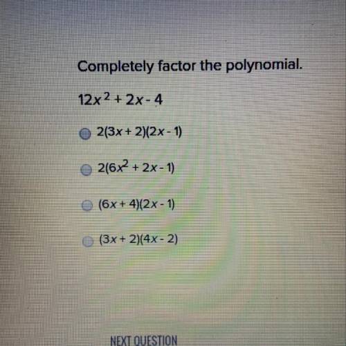 Completely factor the polynomial