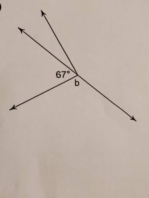 Find the measure of angle b