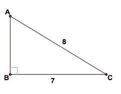 For this right triangle shown, what is the sine of angle C? A)  15 7 B)  15 8 C)  17 7 D)  17 8 E)