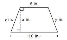 Need the answer asap .The face of a lamp shade is shaped like a trapezoid. The dimensions of the fac