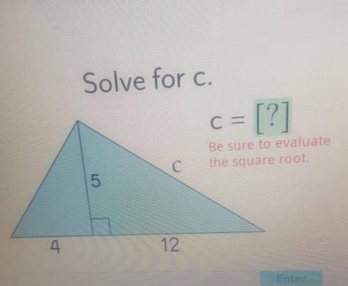 C = ?Be sure to evaluate the square root