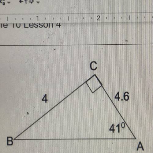 Solve for AB using the Pythagorean theorem