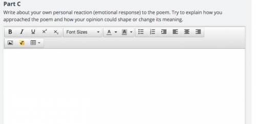 Write about your own personal reaction (emotional response) to the poem. Try to explain how you appr