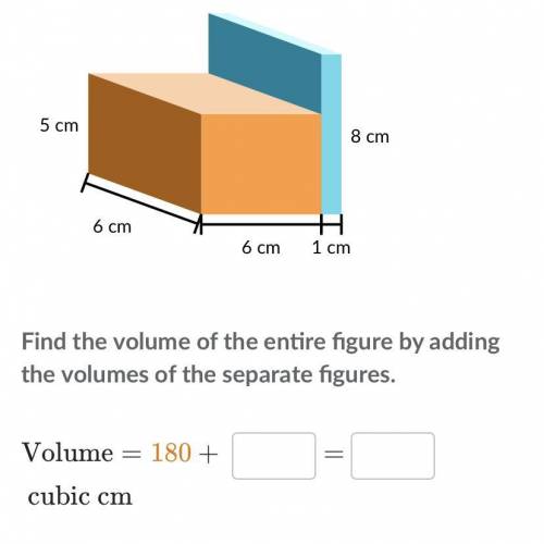 The figure below is made of 2 rectangular prism