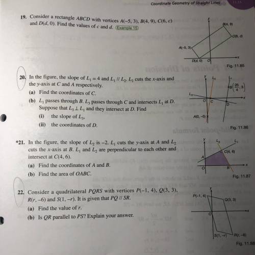Hello, anyone know how to do question 20 and 22 (with steps pls) This is due tomorrow