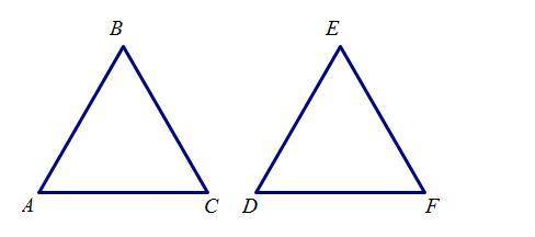 Given that AB = DF, AC = DE and BC = FE which congruence statement is true?
