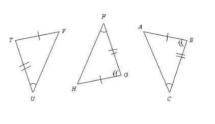 PLLLZ HELP 15 POINTS Which triangles are congruent by ASA?  none ΔHGF ≅ ΔVTU ΔHGF ≅ ΔABC ΔABC ≅ ΔGFH