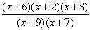 Find any points of discontinuity for the rational function. y =  A. x = 6, x = 2, x = 8 B. x = 9 x =