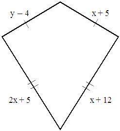 Find the values of the variable in this kite. (show all steps)
