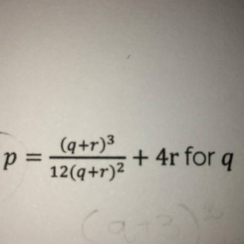 Rearranging literal equations ASAP NEED HELP