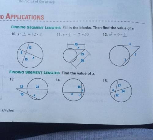 Geometry Help Just do number 11