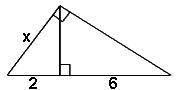 I need to know the value of x in this triangle