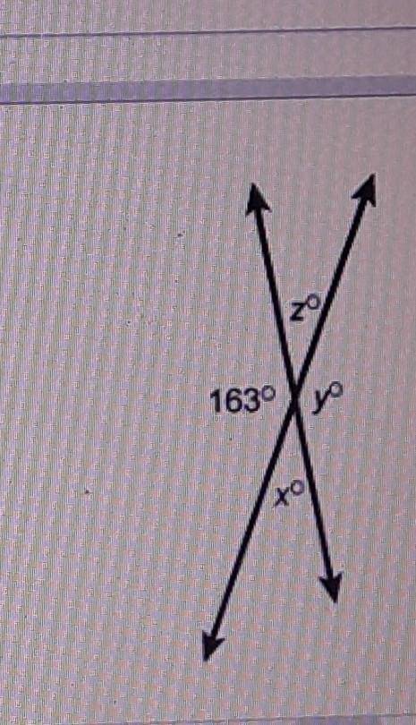 What is the measure of angle y in this figure?