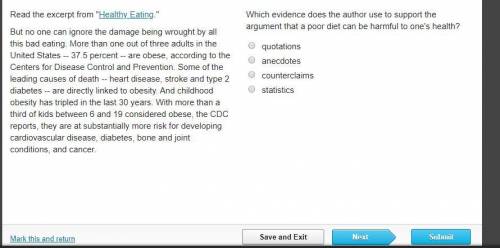 Which evidence does the author use to support the argument that a poor diet can be harmful to one's